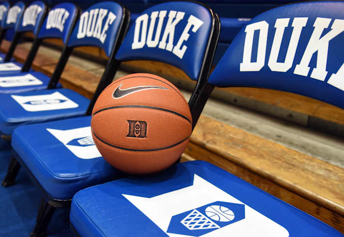 Duke basketball bench